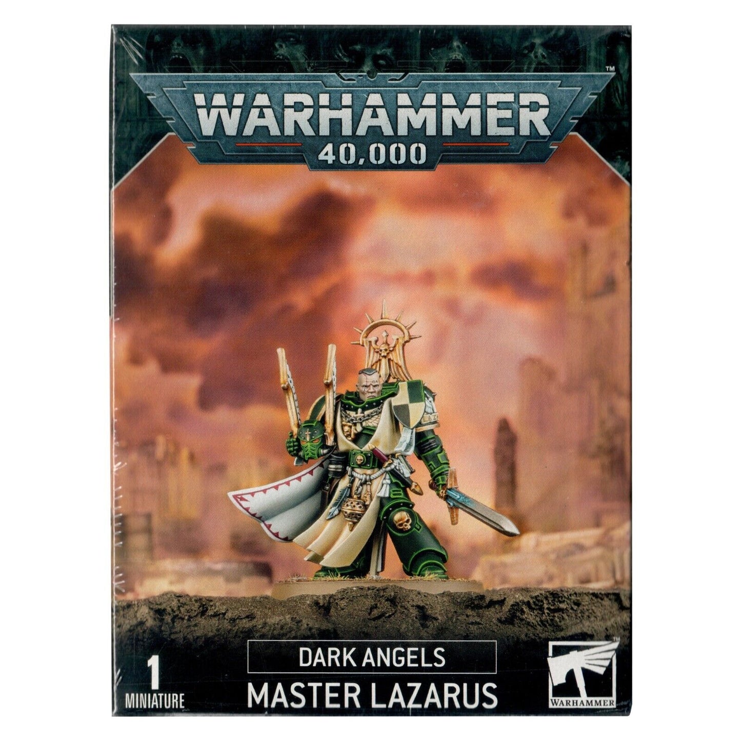 Warhammer 40k Space Marines : Dark Angels Master Lazarus • NIB 44-16 Captain